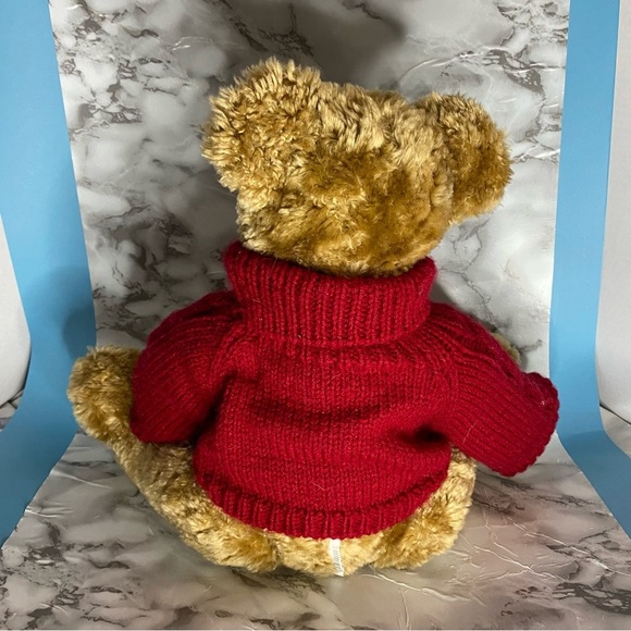 Vintage 18 Inch Teddy Bear Y2K Presidents Choice ‘Jaden’ Red Cable Knit Sweater - Picture 3 of 6